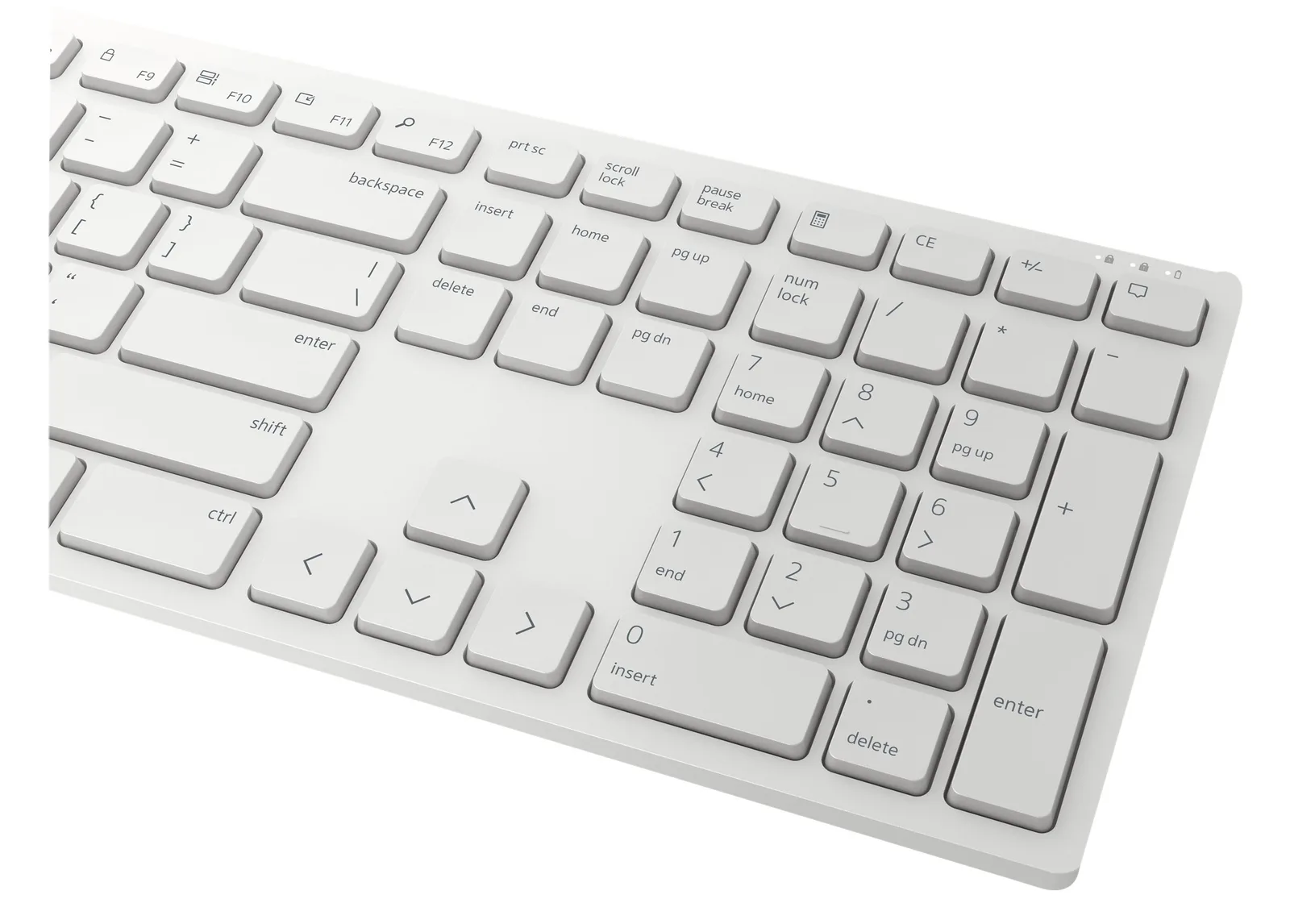 Dell Pro KM5221W - Tastatur-und-Maus-Set - kabellos - TL: Deutsch, QWERTZ - Weiß, Ansicht 4