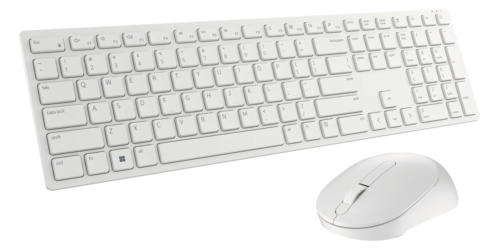 Dell Pro KM5221W - Tastatur-und-Maus-Set - kabellos - TL: Deutsch, QWERTZ - Weiß, Ansicht 5