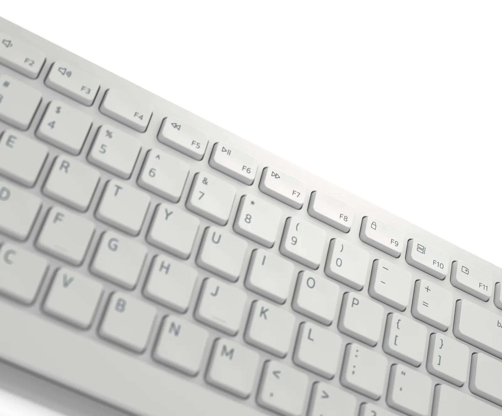 Dell Pro KM5221W - Tastatur-und-Maus-Set - kabellos - TL: US, QWERTY - Weiß, Ansicht 7
