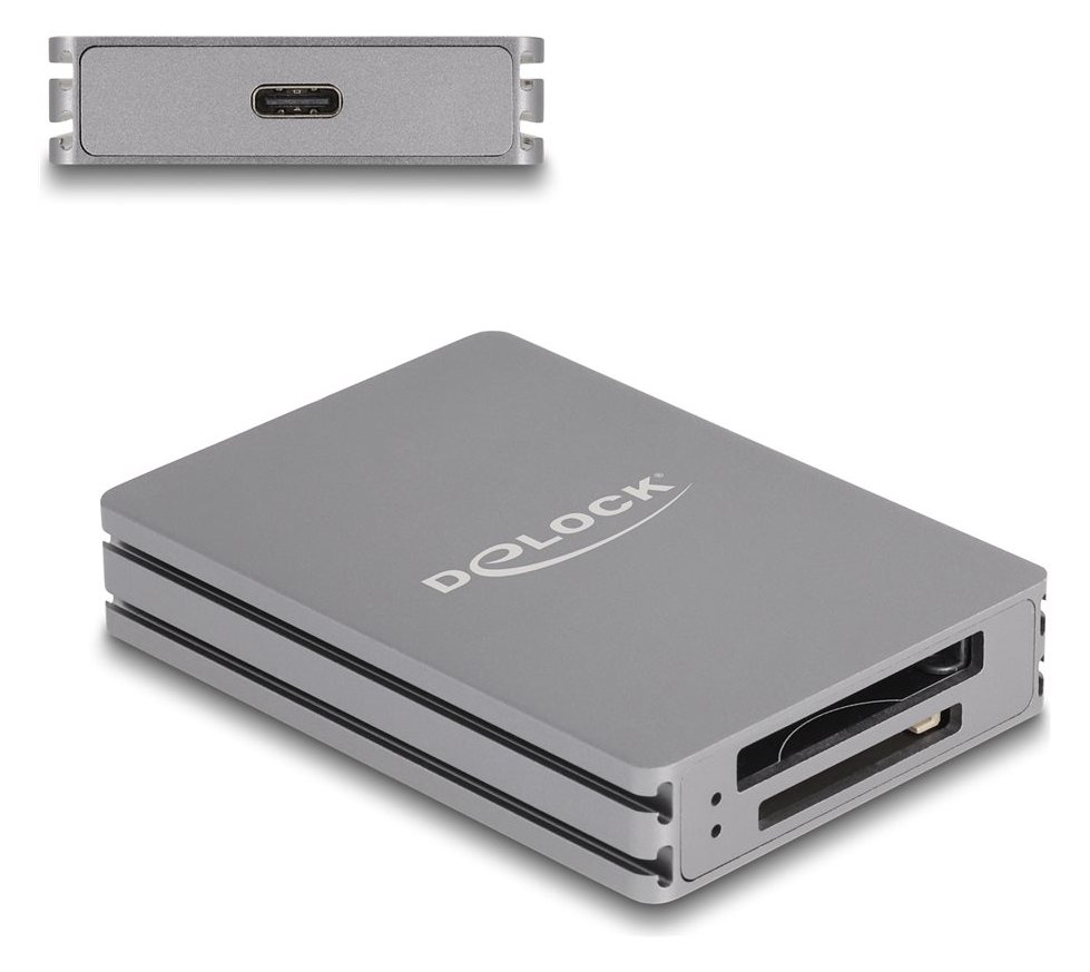 Delock 91011 - Card USB-A/-C für SD CFexpress Typ B - Card-Reader - CF Express Typ A