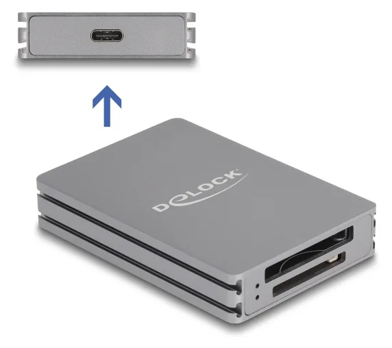 Delock 91011 - Card USB-A/-C für SD CFexpress Typ B - Card-Reader - CF Express Typ A, Ansicht 4