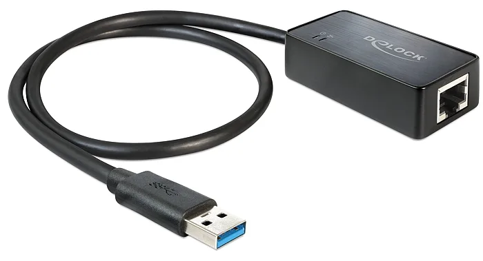 Delock Adapter USB 3.0 > Gigabit LAN 10/100/1000 Mb/s, Ansicht 3