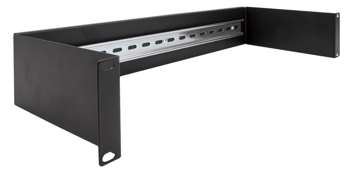 Delock DIN Schienenpanel - Rack montierbar - Schwarz - 1U - 48.3 cm (19) von LumaTech
