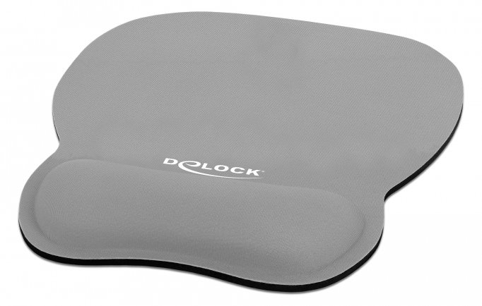 Delock Ergonomic - Mauspad mit Handgelenkpolsterkissen