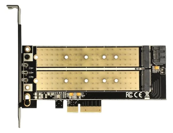 Delock Speicher-Controller - M.2 - M.2 Card / SATA 6Gb/s, Ansicht 2