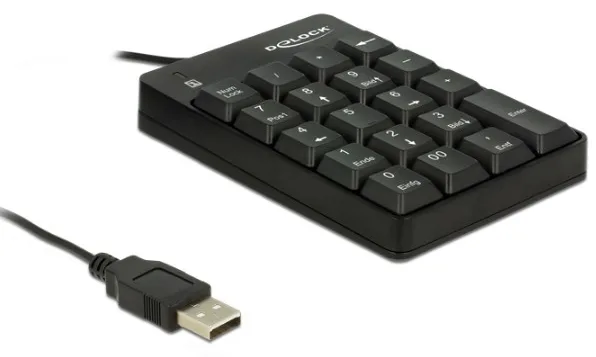 Delock Tastenfeld - USB - Schwarz - retail, Ansicht 2