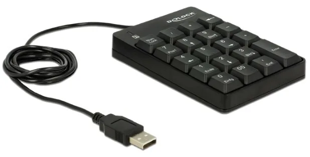 Delock Tastenfeld - USB - Schwarz - retail, Ansicht 3