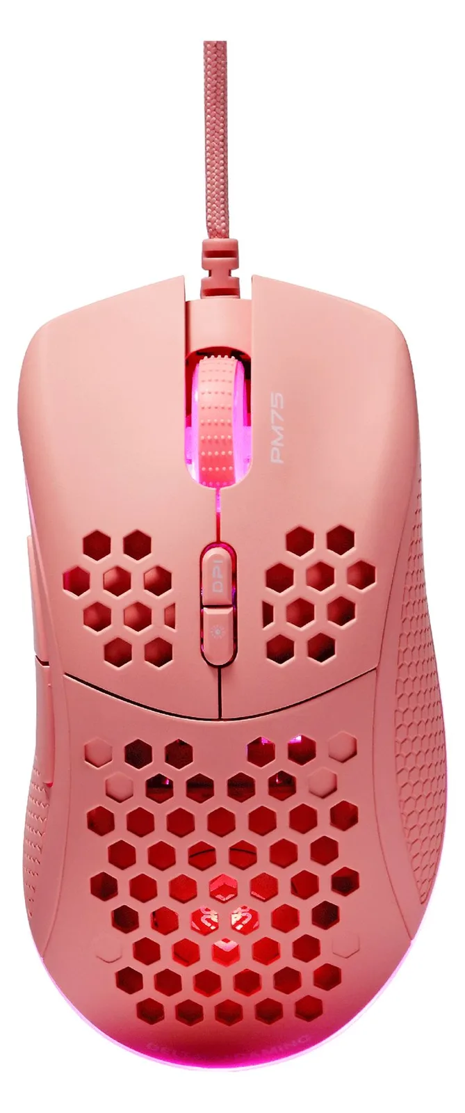 Deltaco Gaming Maus USB RGB pink - Maus - 6.400 dpi, Ansicht 3