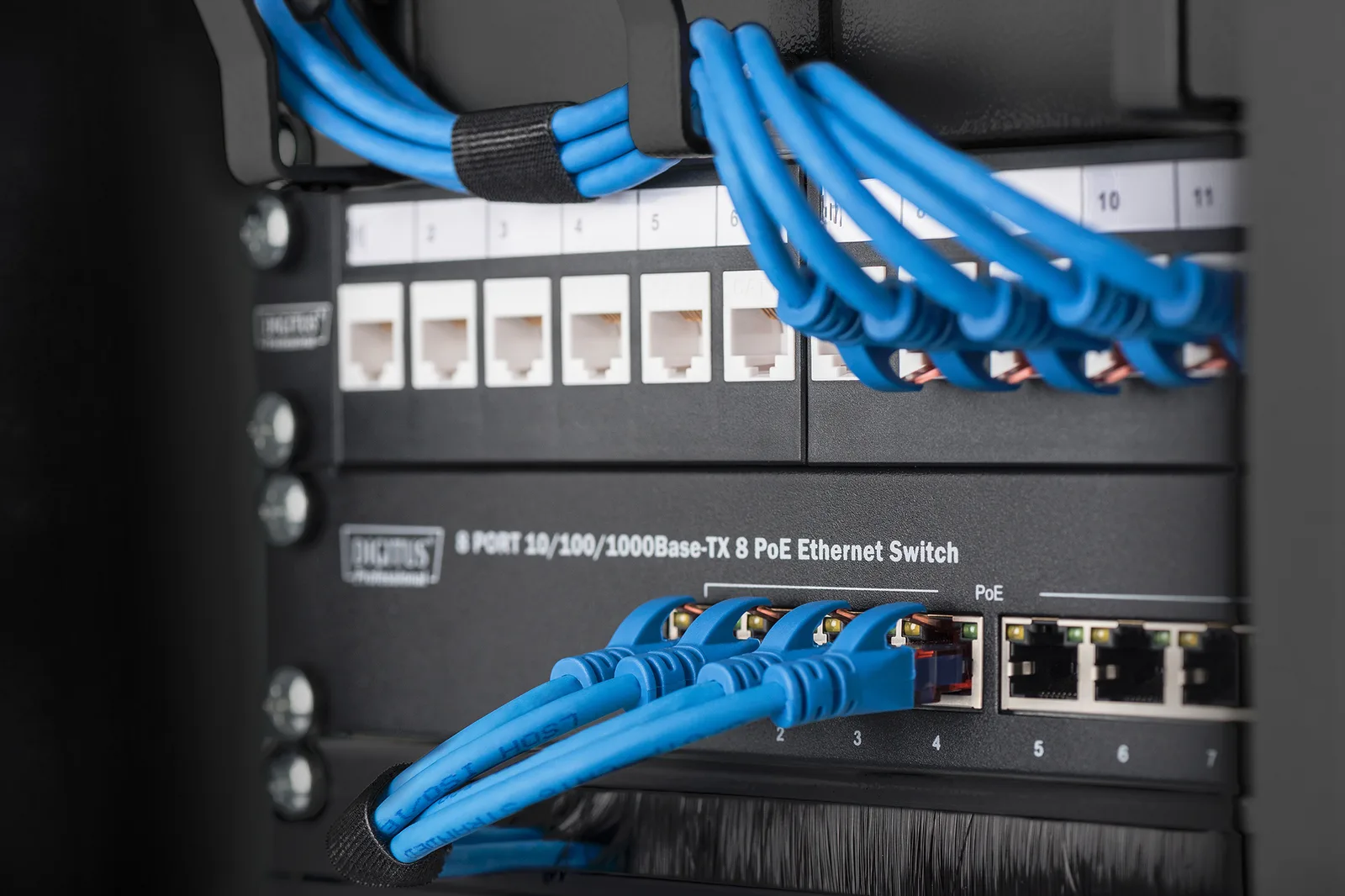 DIGITUS 10 Rangierpanel - schwarz, Ansicht 2