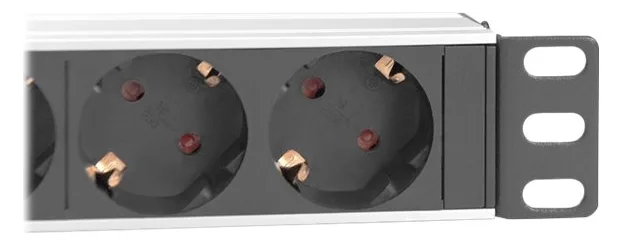 DIGITUS 10 Steckdosenleiste mit Aluminiumprofil, 4-fach Schutzkontaktsteckdose, Ansicht 2