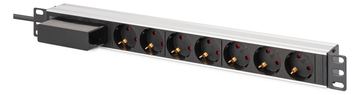DIGITUS 1U Alu PDU rackmount. 6x safety outlet 1x outlet - (Offline-) USV - 19 von LumaTech