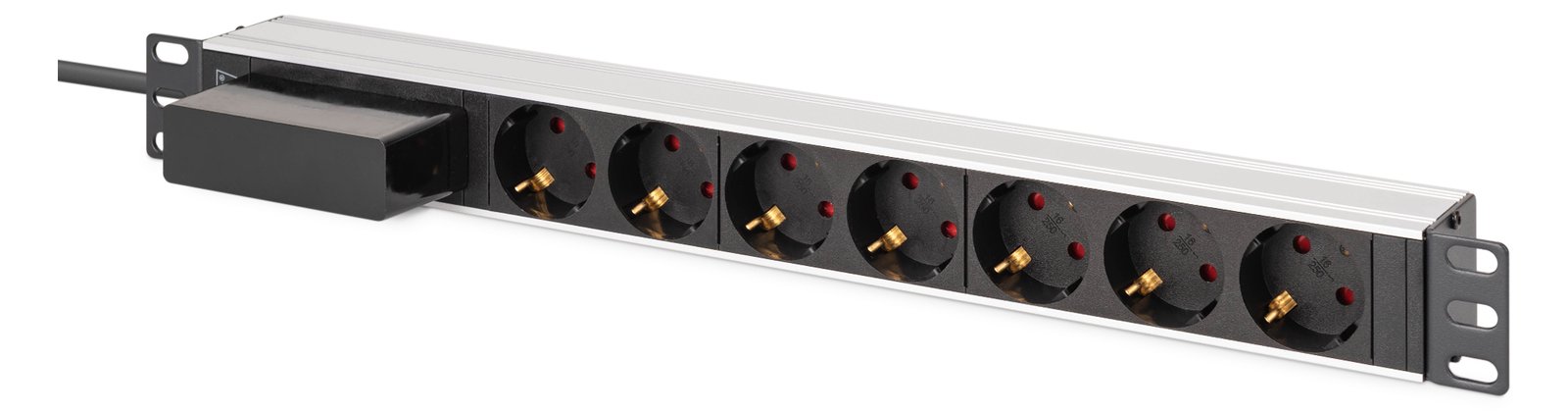 DIGITUS 1U Alu PDU rackmount. 6x safety outlet 1x outlet - (Offline-) USV - 19 von LumaTech