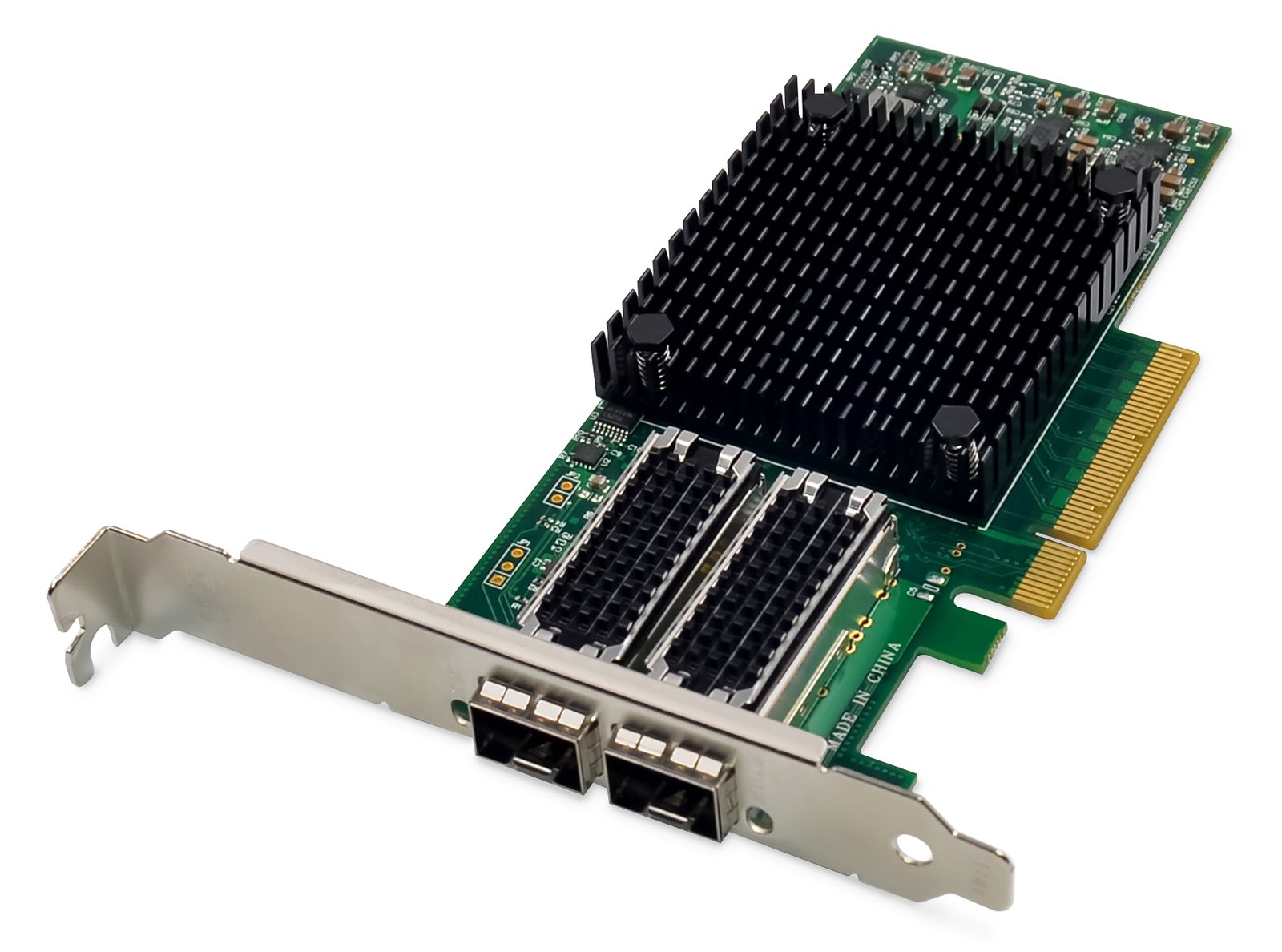 DIGITUS 2 Port 25 Gigabit Ethernet Netzwerkkarte, SFP28, PCI Express,  Mellanox Chipsatz