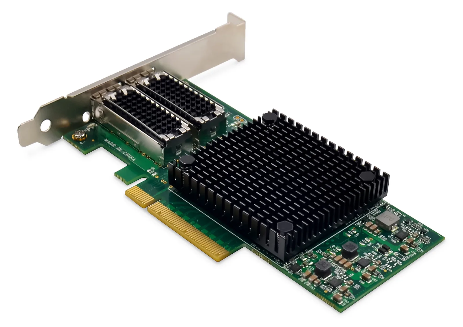 DIGITUS 2 Port 25 Gigabit Ethernet Netzwerkkarte, SFP28, PCI Express,  Mellanox Chipsatz, Ansicht 3