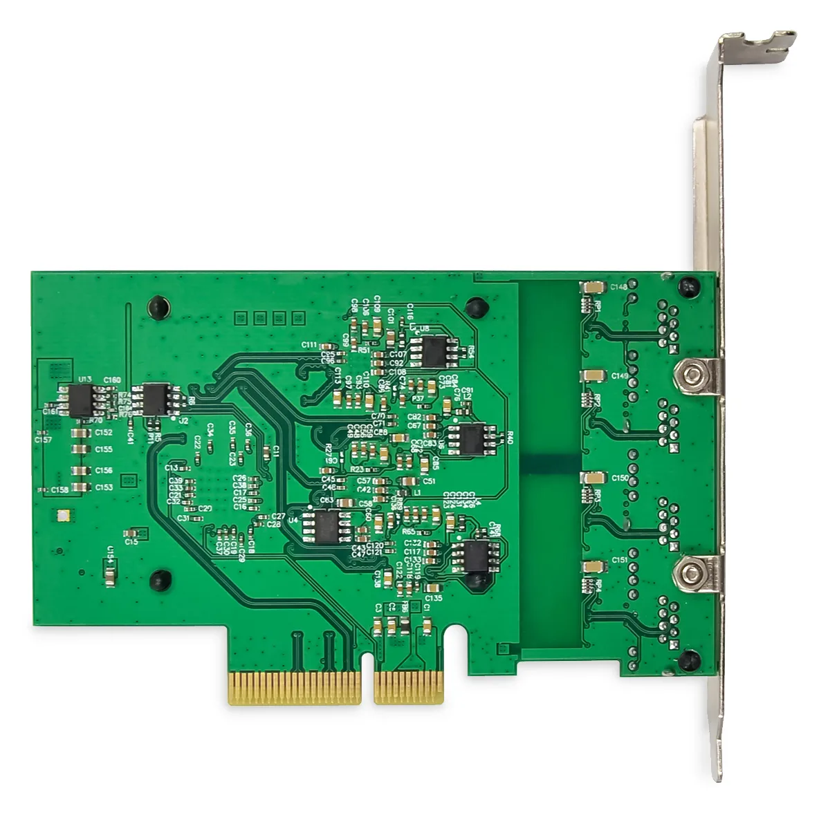 DIGITUS 4 Port 2,5 Gigabit Ethernet Netzwerkkarte, RJ45, PCI Express, Realtek Chipsatz, Ansicht 2