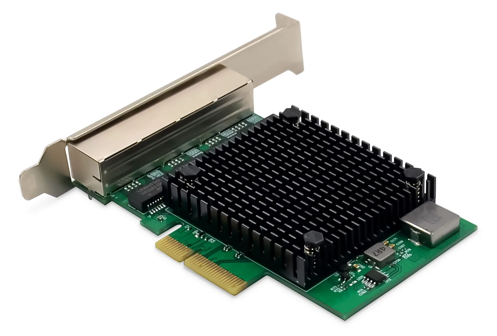 DIGITUS 4 Port 2,5 Gigabit Ethernet Netzwerkkarte, RJ45, PCI Express, Realtek Chipsatz, Ansicht 4
