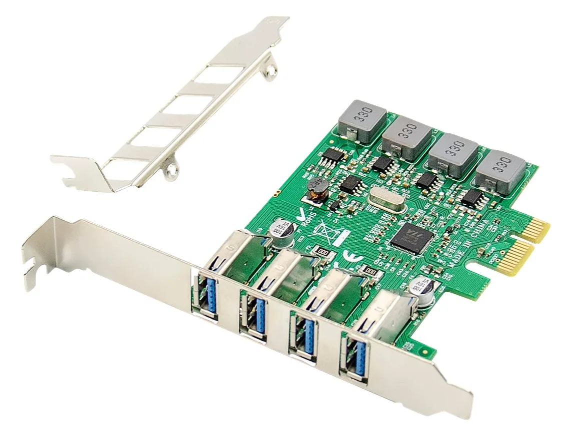DIGITUS 4-Port USB 3.0 PCI Express Add-On Karte, Ansicht 2