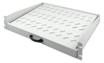 DIGITUS Ausziehbarer Fachboden zum Festeinbau an den vorderen 483 mm (19)-Profilschienen von LumaTech