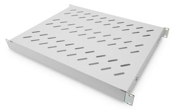 DIGITUS Fachboden mit variablen Befestigungsschienen zum Festeinbau in 483 mm (19)-Schränke von LumaTech