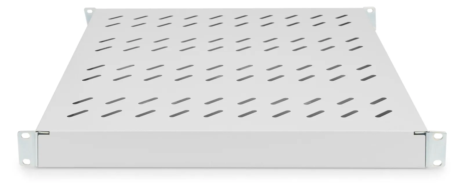 DIGITUS Fachboden mit variablen Befestigungsschienen zum Festeinbau in 483 mm (19)-Schränke - grau, Ansicht 3