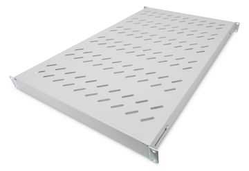 DIGITUS Fachboden mit variablen Befestigungsschienen zum Festeinbau in 483 mm (19)-Schränke von LumaTech