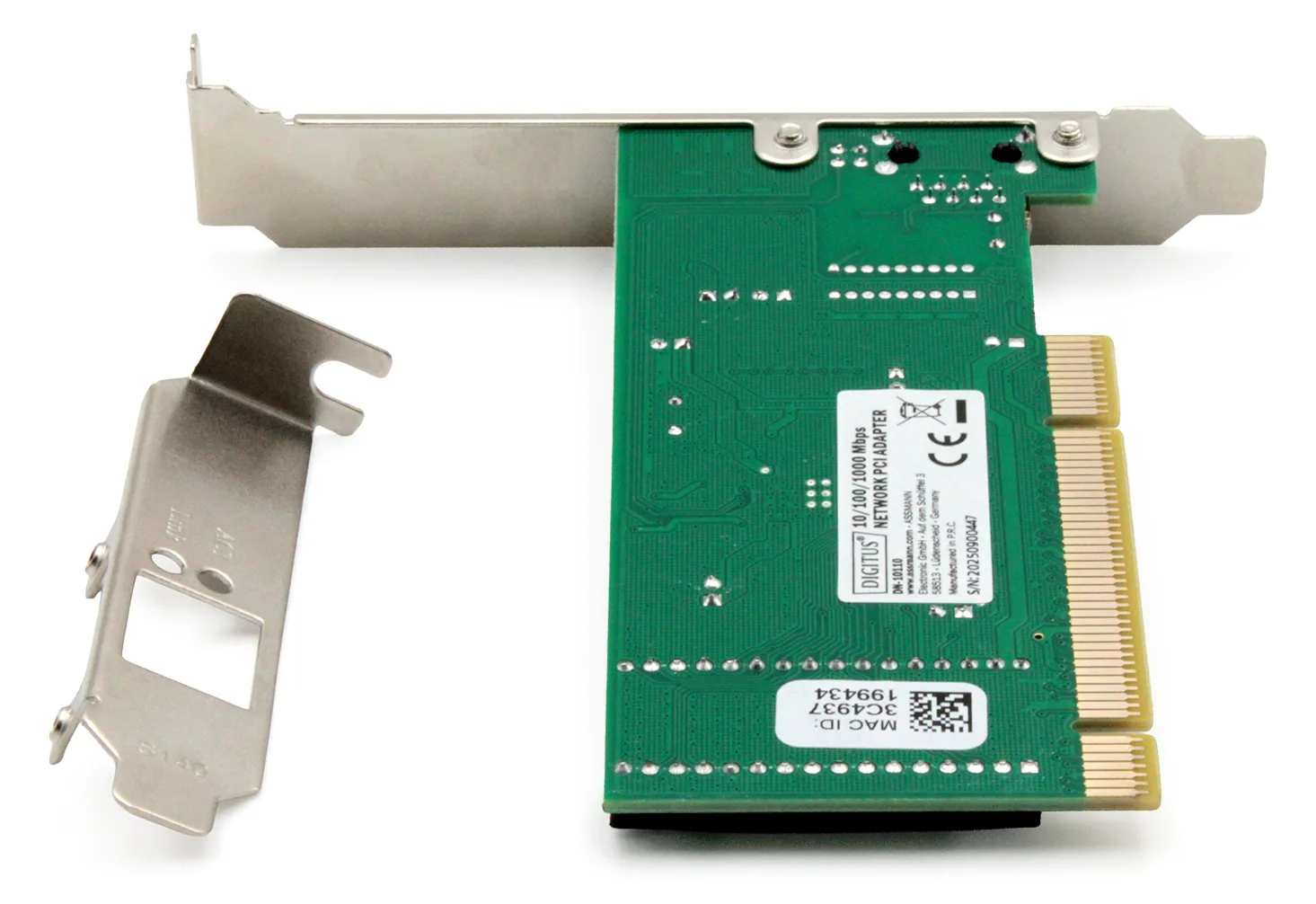 DIGITUS Gigabit Ethernet PCI Netzwerkkarte, Ansicht 2