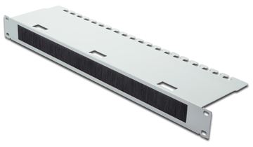 DIGITUS Kabeldurchführungspanel mit Bürstenleiste für 483 mm (19)-Schränke, 1HE von LumaTech