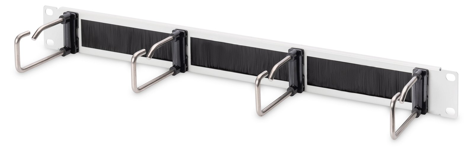 DIGITUS Kabelrangierpanel mit Stahlbügeln und Bürstenleiste für 482,6 mm (19)-Schränke, 1HE von LumaTech