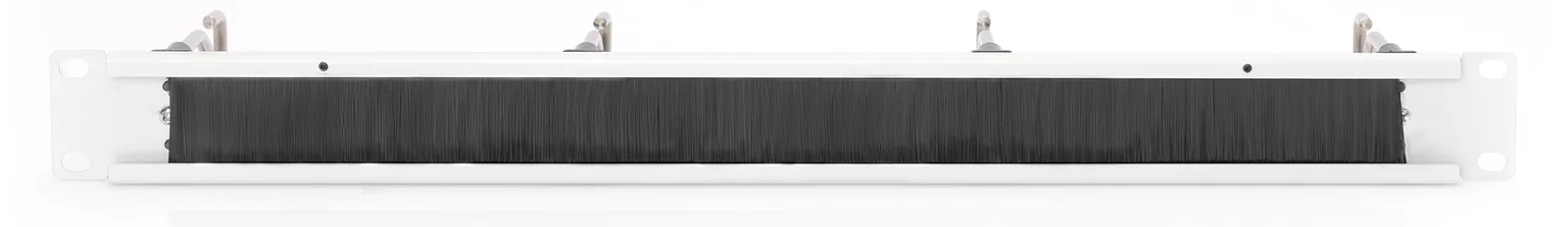 DIGITUS Kabelrangierpanel mit Stahlbügeln und Bürstenleiste für 482,6 mm (19)-Schränke, 1HE - grau, Ansicht 3
