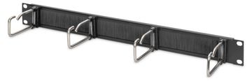 DIGITUS Kabelrangierpanel mit Stahlbügeln und Bürstenleiste für 482,6 mm (19)-Schränke, 1HE von LumaTech