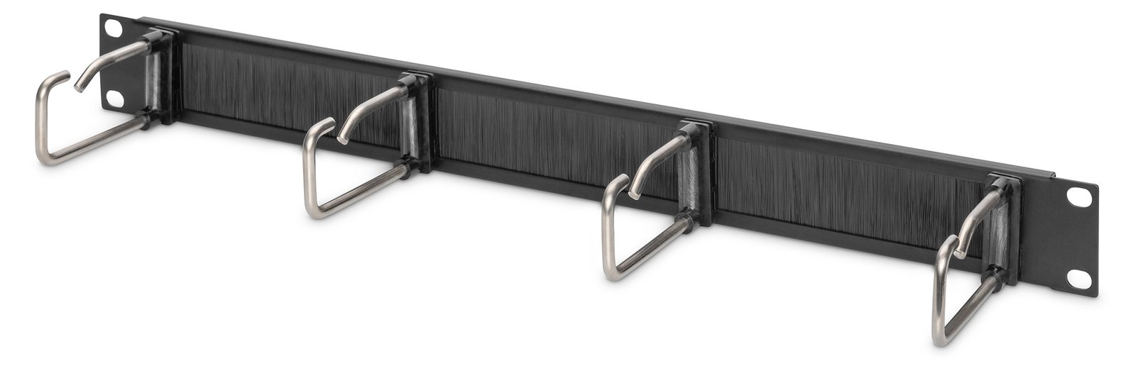 DIGITUS Kabelrangierpanel mit Stahlbügeln und Bürstenleiste für 482,6 mm (19)-Schränke, 1HE von LumaTech