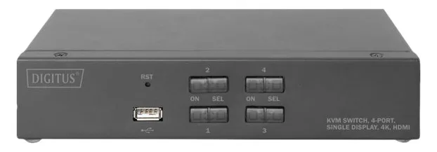DIGITUS KVM-Switch, 4-Port, Single-Display, 4K, HDMI®, Ansicht 2