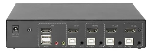 DIGITUS KVM-Switch, 4-Port, Single-Display, 4K, HDMI®, Ansicht 4