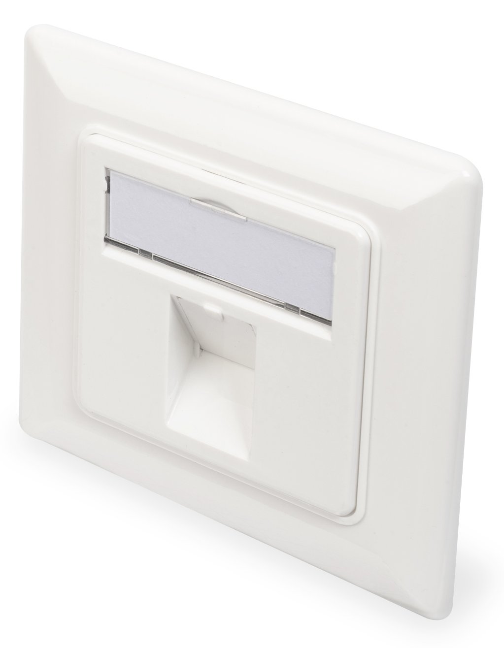 DIGITUS Leerdose für Keystone Module, Rahmen 80x80 mm + Zentralplatte 50x50 mm von LumaTech