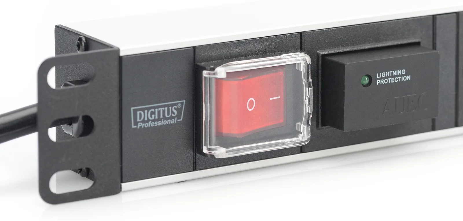 DIGITUS Steckdosenleiste mit Aluminiumprofil und Schalter, 7-fach Schutzkontaktsteckdose, Ansicht 4