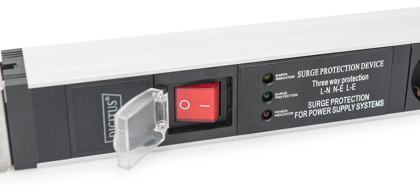 DIGITUS Stromverteilungseinheit (Rack - einbaufähig) - Wechselstrom 230 V - 3600 VA - 1-phasig, Ansicht 2