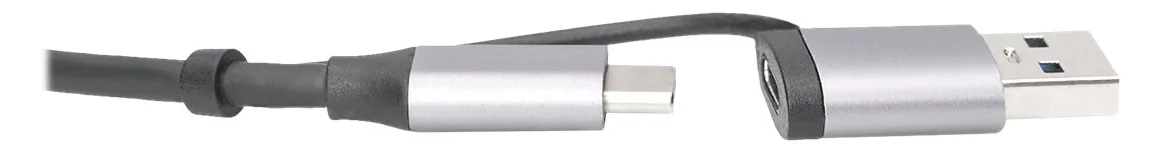 DIGITUS USB Type-C Gigabit Ethernet Adapter 2.5G, USB-C + USB A (USB3.1/3.0), Ansicht 3