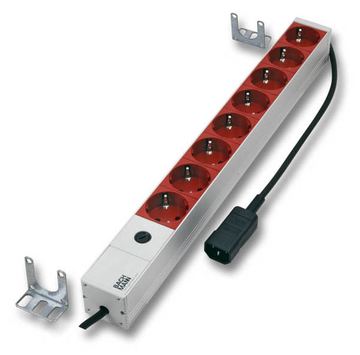 EFB Elektronik - Steckdosenleiste (Rack - einbaufähig) - Eingabe, Eingang Stromversorgung - Ausgangsanschlüsse: 8 von LumaTech