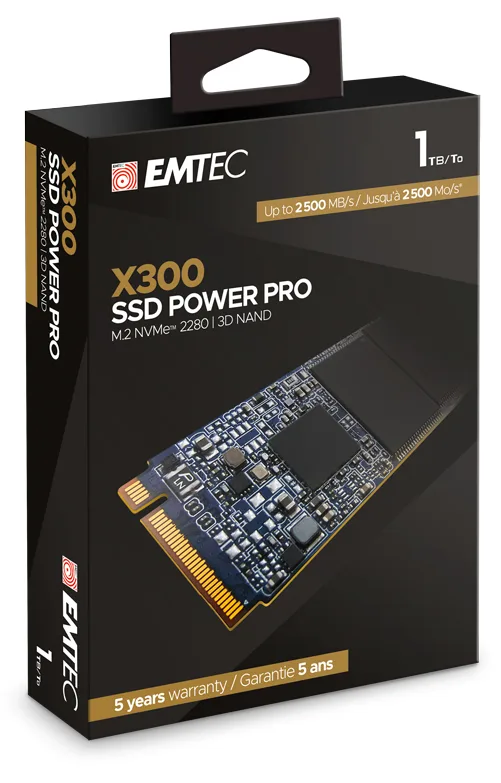 EMTEC Power Pro X300 - SSD - 1 TB - intern - M.2 2280 - PCIe 3.0 x4 (NVMe), Ansicht 3