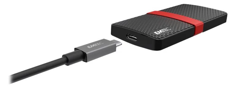 EMTEC SSD Power Plus X200 - SSD - 1 TB - extern (tragbar), Ansicht 3