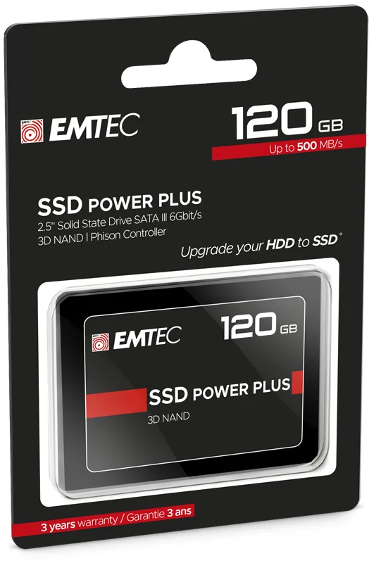 EMTEC X150 Power Plus 3D NAND - 120 GB SSD - intern - 2.5 (6.4 cm), Ansicht 4