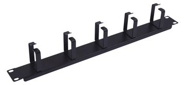 Equip 19 Kabelmanagement 5xMetallringe Plastik 1U RAL9005 von LumaTech