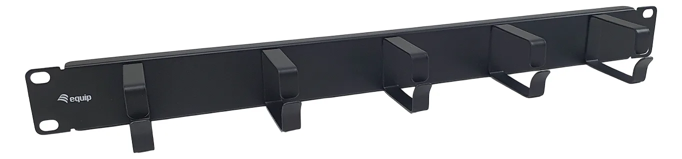 Equip 19 Kabelmanagement 5xMetallringe Plastik 1U RAL9005, Ansicht 4
