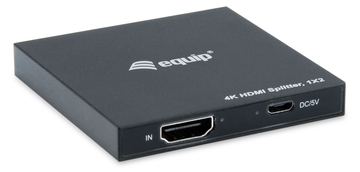 Equip 332715 - HDMI - 2x HDMI - 3840 x 2160 Pixel - Schwarz - Aluminium - 4K Ultra HD von LumaTech