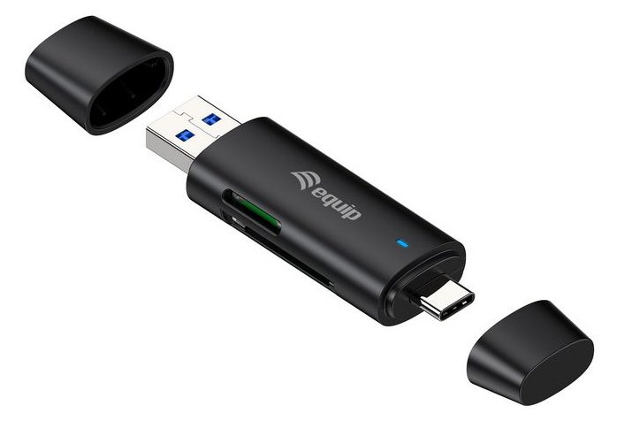 Equip Dual Connector USB-C/-A/SD/Micro SD 5Gbps - Secure Digital (SD)