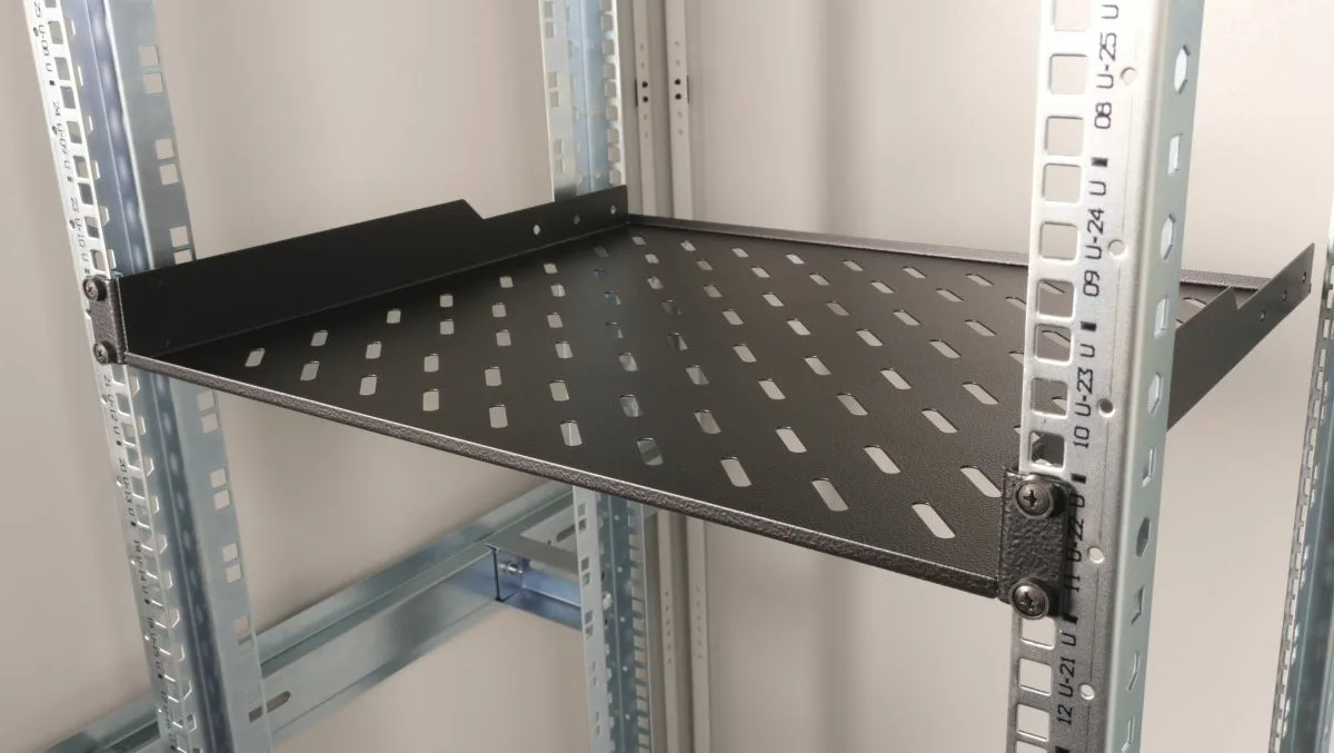 Equip Fachboden fest 19 für Serverschränke 1U 60cm sw - 0,6 m, Ansicht 2