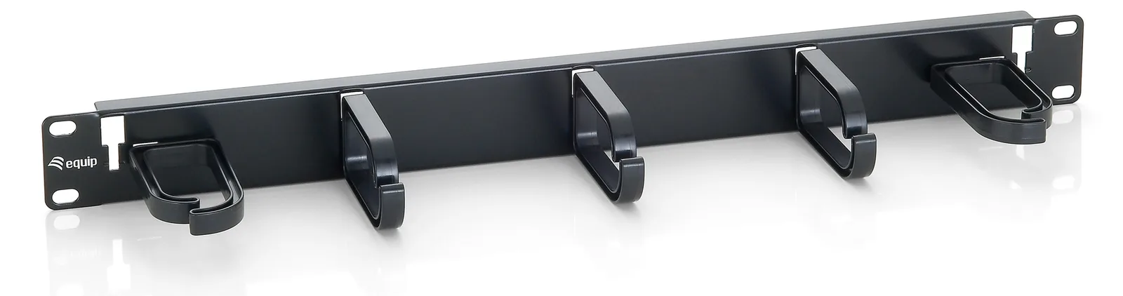 Equip Kabelführungsplatte für Schaltschrank - Schwarz, RAL 9005 - 1U - 48.3 cm (19), Ansicht 2