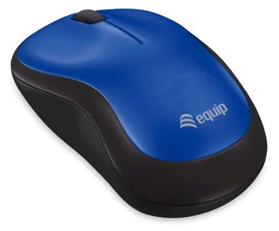 Equip Kabellose komfort-maus - Beidhändig - Optisch - RF Wireless - Blau