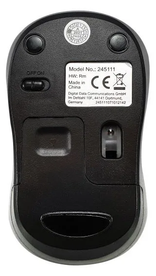 Equip Kabellose komfort-maus - Beidhändig - Optisch - RF Wireless - Blau, Ansicht 2