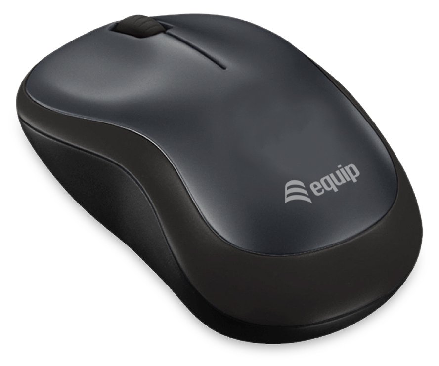 Equip Kabellose komfort-maus - Beidhändig - Optisch - RF Wireless - Schwarz